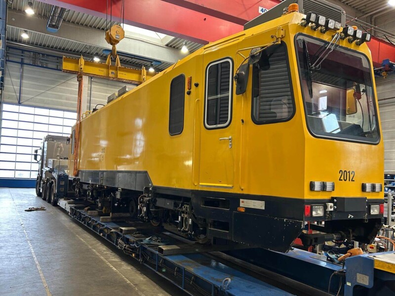 Transportvorbereitung von modernisiertem SF50 nach Finnland Transportvorbereitung von modernisiertem SF50 nach Finnland